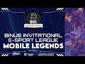 BINUS INVITATIONAL E-SPORT LEAGUE MOBILE LEGEND TOURNAMENT