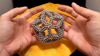 Zen Magnets/Neoballs: Pinched Teardrop Tube Rhombic Triacontahedron Tutorial