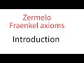 Zermelo fraenkel  introduction