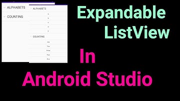 Expandable ListView |Java |How To Implement Expandable ListView in Android Studio|