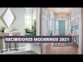 RECIBIDORES MODERNOS 2021! IDEAS DE DECORACIÓN