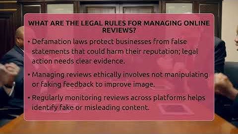 What Are The Legal Rules For Managing Online Reviews? - Everyday-Networking