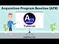 Acquisition program baseline apb tutorial