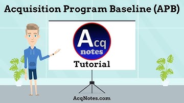 Acquisition Program Baseline (APB) Tutorial
