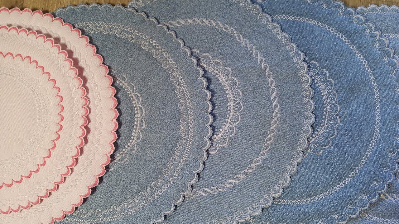 Красивые салфетки строчим по кругу - расскажу и покажу пошагово