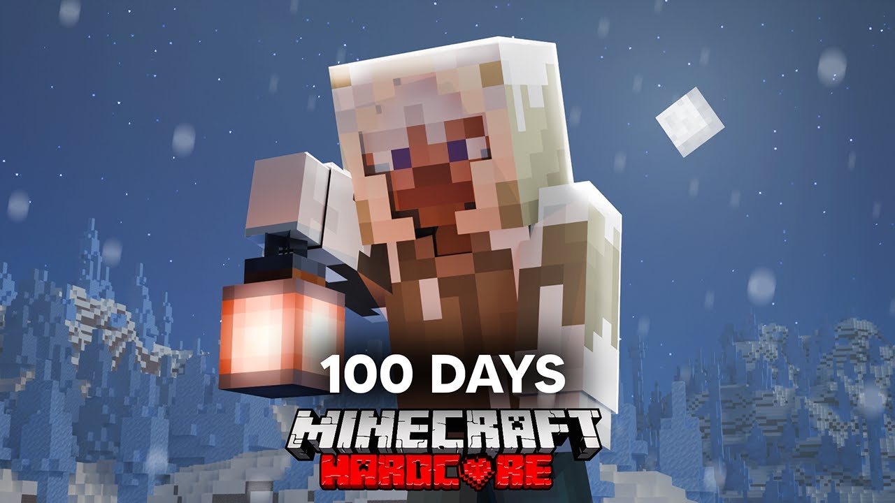 I Survived 100 Days In A Winter Apocalypse In Hardcore Minecraft. - YouTube