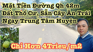đất thổ cư có sẵn vườn trái cây nằm trên mặt tiền đường tỉnh lộ 8b qh rộng 42m, nhà đất nha trang