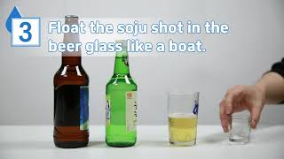 Korean Cocktail Somaek - Popular Korean Culture: Soju & Beer