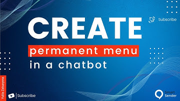 How to create a permanent menu in a chatbot for easy navigation for subscribers in Smart Sender.