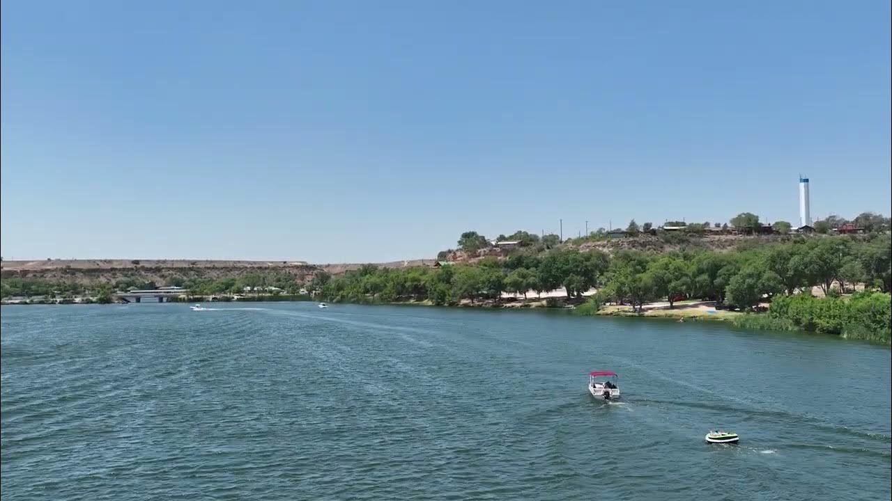 Houses and Playing with Boats at Buffalo Springs Lake in Lubbock, Texas