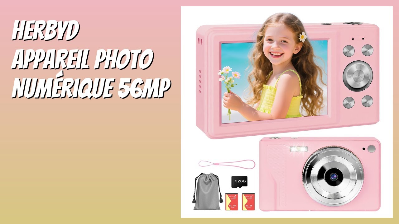 Appareil Photo Numérique 56MP FHD 1080P Autofocus Zoom 16x