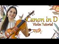 Canon violin tab tutorial canon in d  partitura y pista de piano