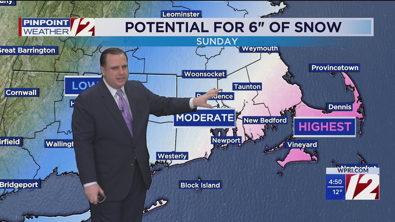 WPRI 12 Weather Forecast for 1/29/22: Cold and dry through Saturday ...