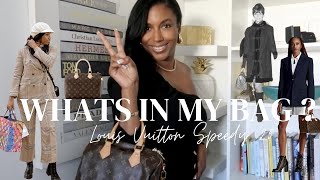 Whats in my bag: Louis Vuitton Speedy| Daily Essentials & More