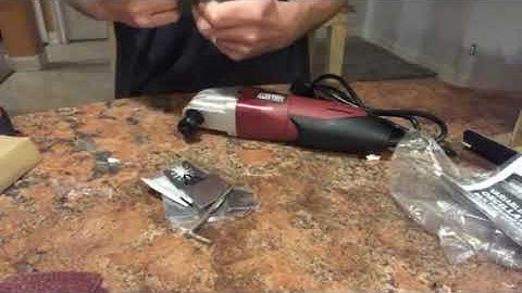 The oscillating multi tool from harbor freight