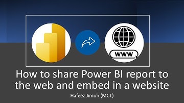 How to Share and Publish to the Web in Power BI