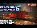 Train Sim World 6 Live 🔴 Realistic Rainy Night Train Driving