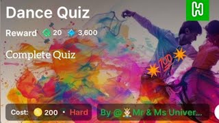 Explore Entertainment and Pop Culture | Dance Quiz Answer | Hich Trivia GK Quiz | Earn in Pound screenshot 4