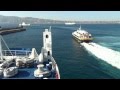 Traffico traghetti Stretto di Messina - la "sgommata" catamarano