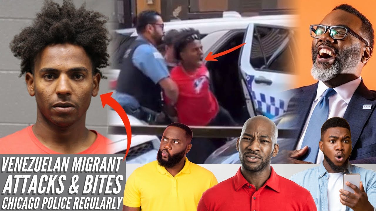 Venezuelan Migrant BITES Chicago Police Officer ON THE FOREHEAD While Resisting Arrest