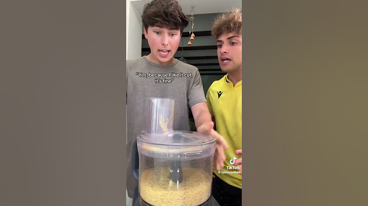He blended spaghetti in front of his italian roomate