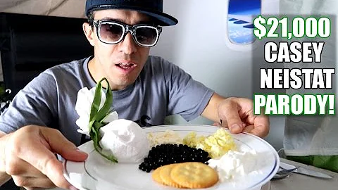 THE $21,000 FIRST CLASS AIRPLANE SEAT Casey Neistat PARODY!