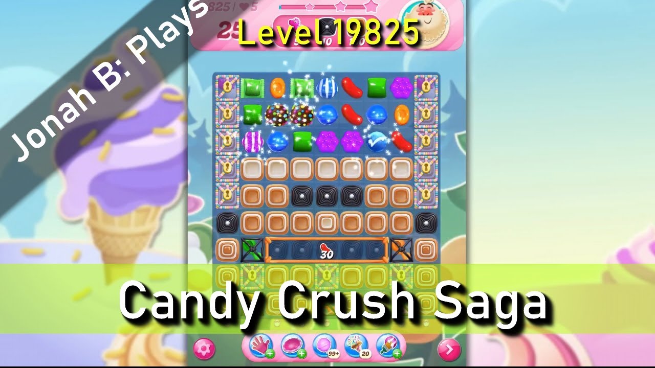 Candy Crush Saga Level 19825 - YouTube