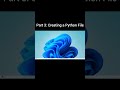 Create Your First Python File in VS Code | Part 3 #Python #VSCode #Shorts