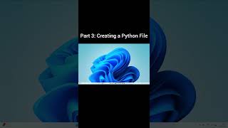 Create Your First Python File in VS Code | Part 3 #Python #VSCode #Shorts