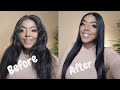 Bone straight hair tutorial ft Ashimary hair| 26inch lace wig| The South African Hair Emporium