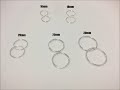 Hoops, Hoops, Hoops, Pick your size! Sterling Silver Hoop Earrings at LOW prices #hoopearrings