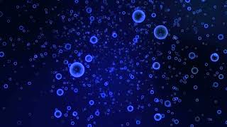 Bubbles (Deep Blue): Abstract Motion Background Loop HD