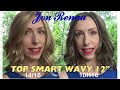 Jon renau top smart wavy 12 topper review  full coverage  see two colors