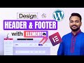 How to Create Custom Header and Footer in Elementor