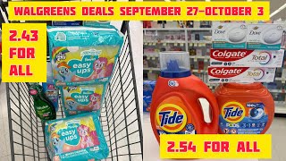 Walgreens Couponing September 27-October 3|| 0.35 pampers and 0.42 tide pods and liquid