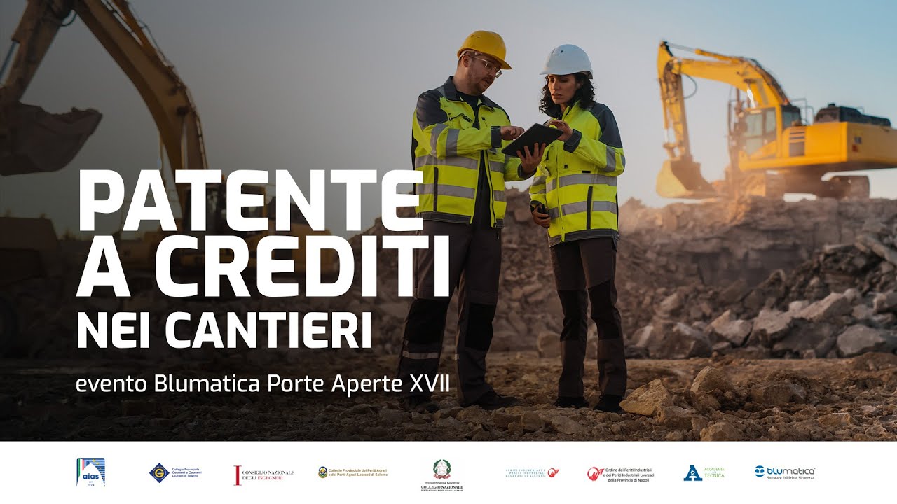 PATENTE A CREDITI NEI CANTIERI: evento Blumatica Porte Aperte XVII