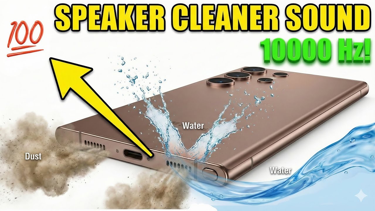 Water and Dust Eject Sound  Fix My Speaker 165 Hz Tone Free