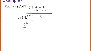 Precalc 3.4 Exponential and Log Eqns