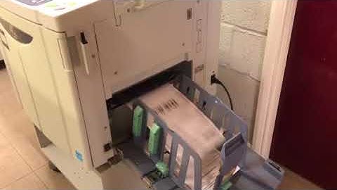 Pre-owned Riso RZ 1070E Duplicator Copier Machine