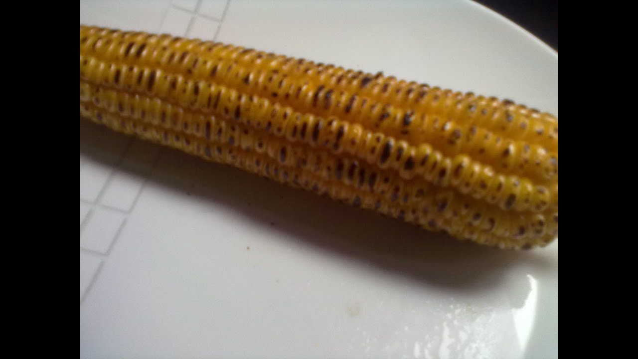 grilled microwave corn - YouTube
