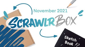 A SKETCHBOOK?! // ScrawlrBox November 2021 UNBOXING! // EmilyArts