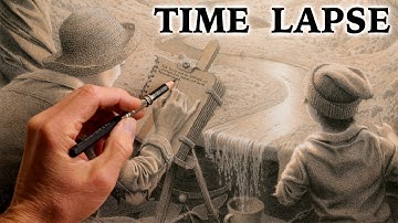 World Building - Composing A Realistic Drawing From Imagination in 15 mins