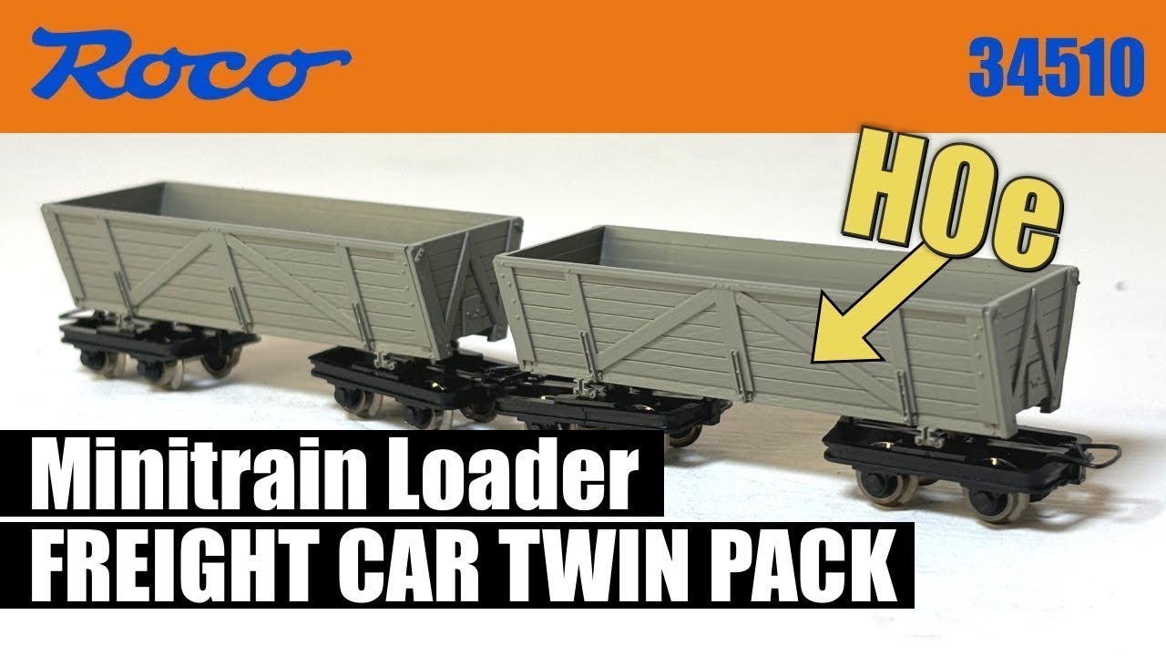 LIGHTEST wagons you'll ever find! Roco Minitrain Loader Freight