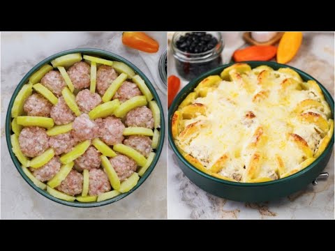 Video: Potato Casserole With Meatballs