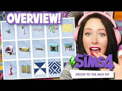 *EVERY ITEM & SWATCH* DECOR TO THE MAX *KIT*  🛍️🌈 The Sims 4