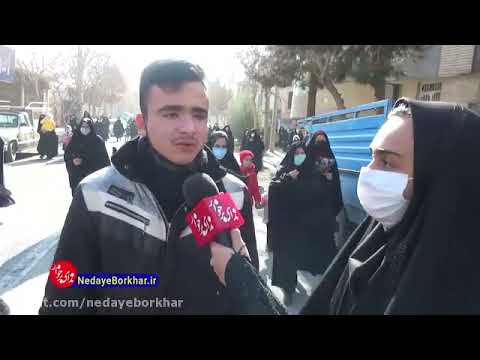 استقبال گرم مردم شهرستان برخوار از کاروان اهالی بهشت