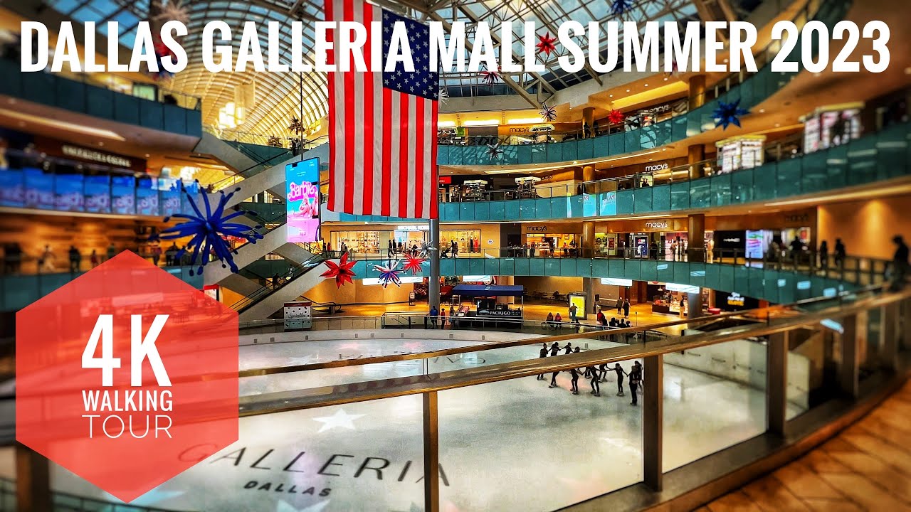 Walking around Dallas Texas Galleria Mall