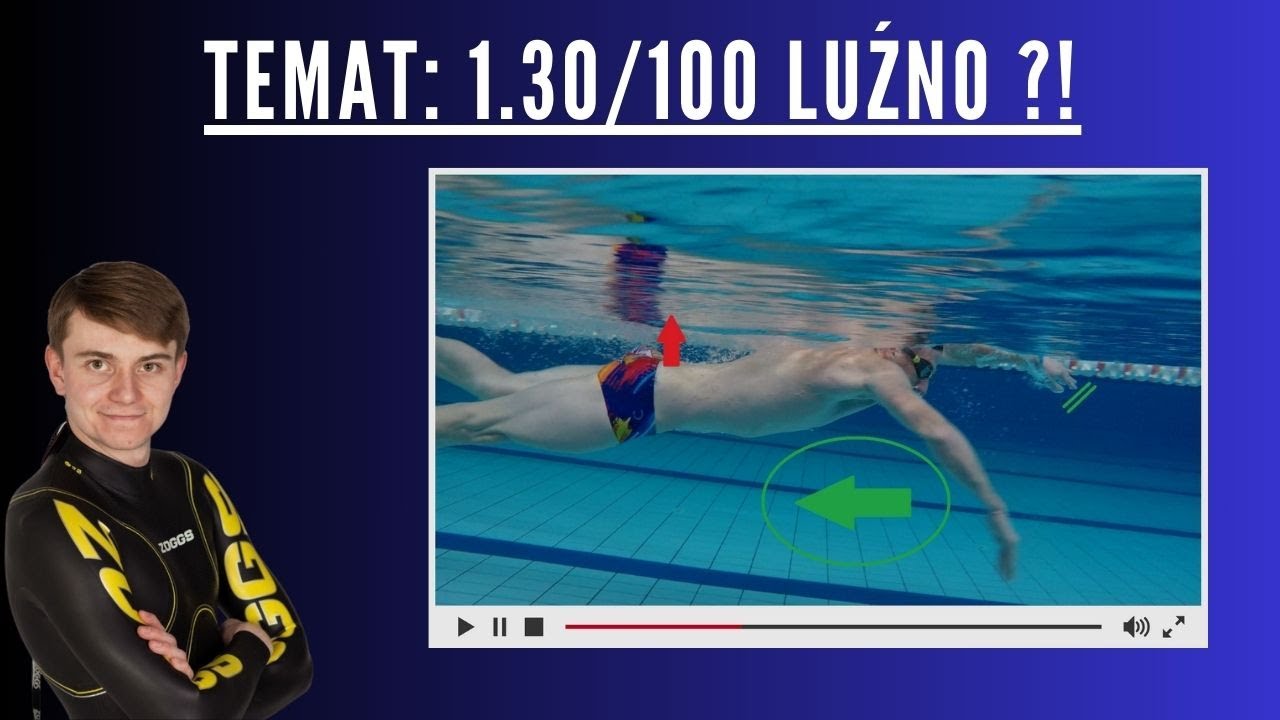 Kraul od A do Z - wideoanaliza #5 - 1.30/100m - luźne amatorskie pływanie