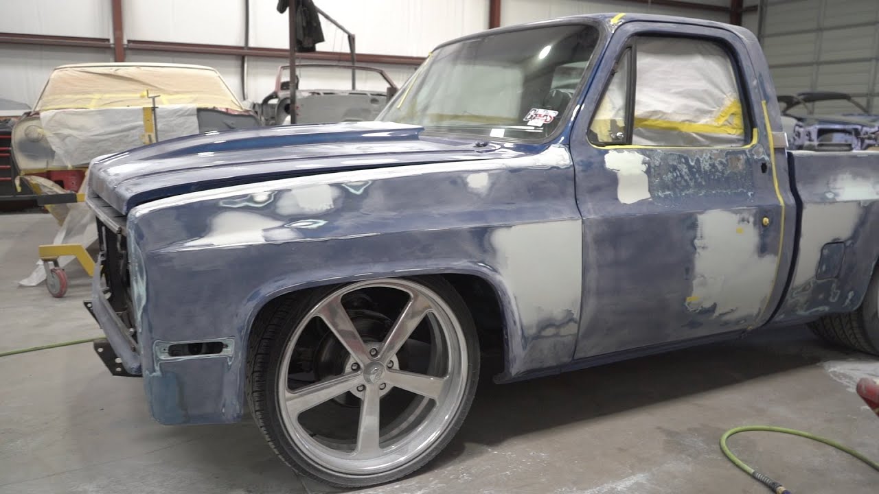 C10 GETS BODYWORK AND PREPPED FOR NEW PAINT JOB! YouTube