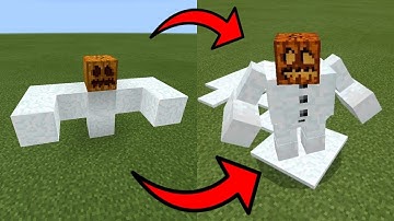 MCPE: How To Spawn a Mutant Snow Golem